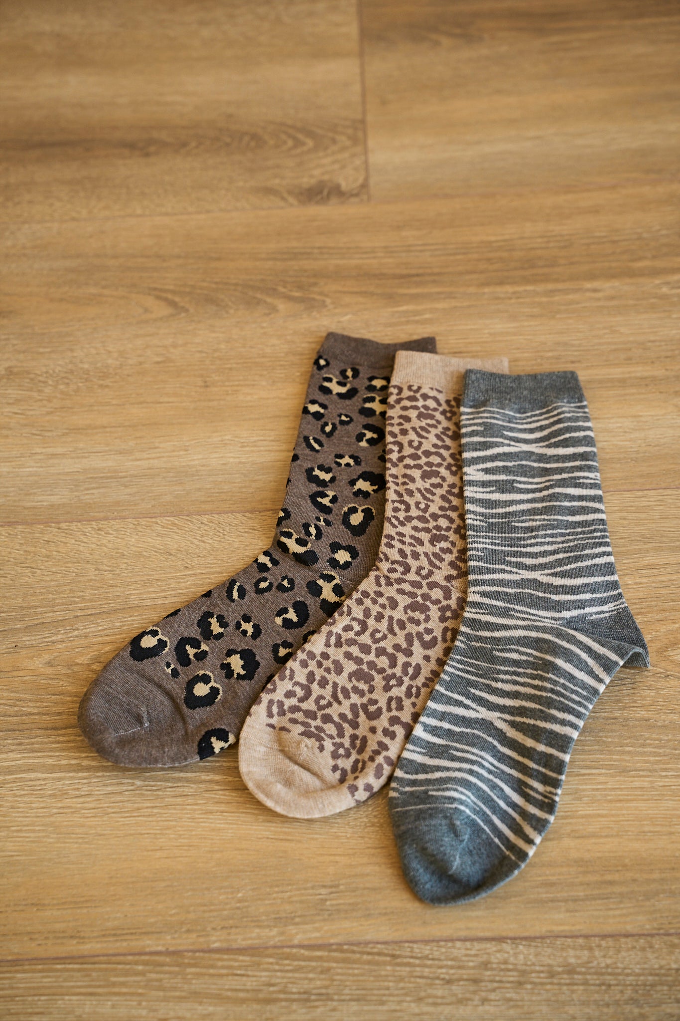 Pack 3 mitjons animal print | Cotó talla 35-40