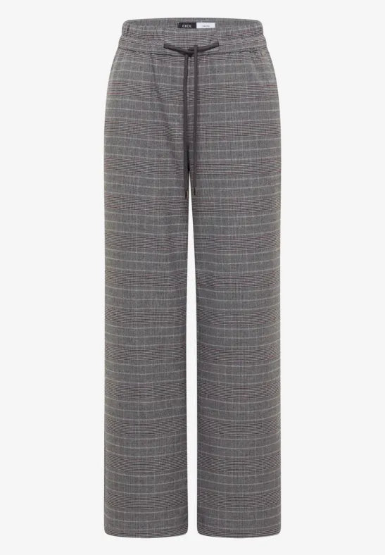 Pantalón de cuadros de pierna ancha
