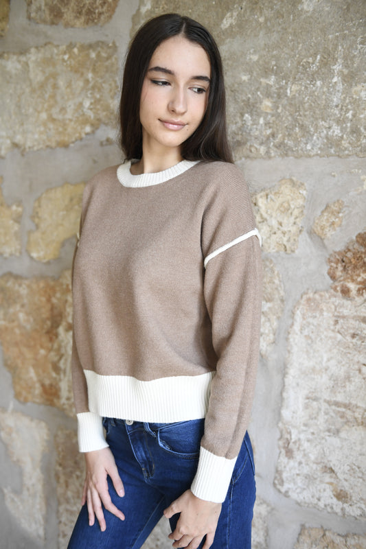 Jersei bicolor Camel