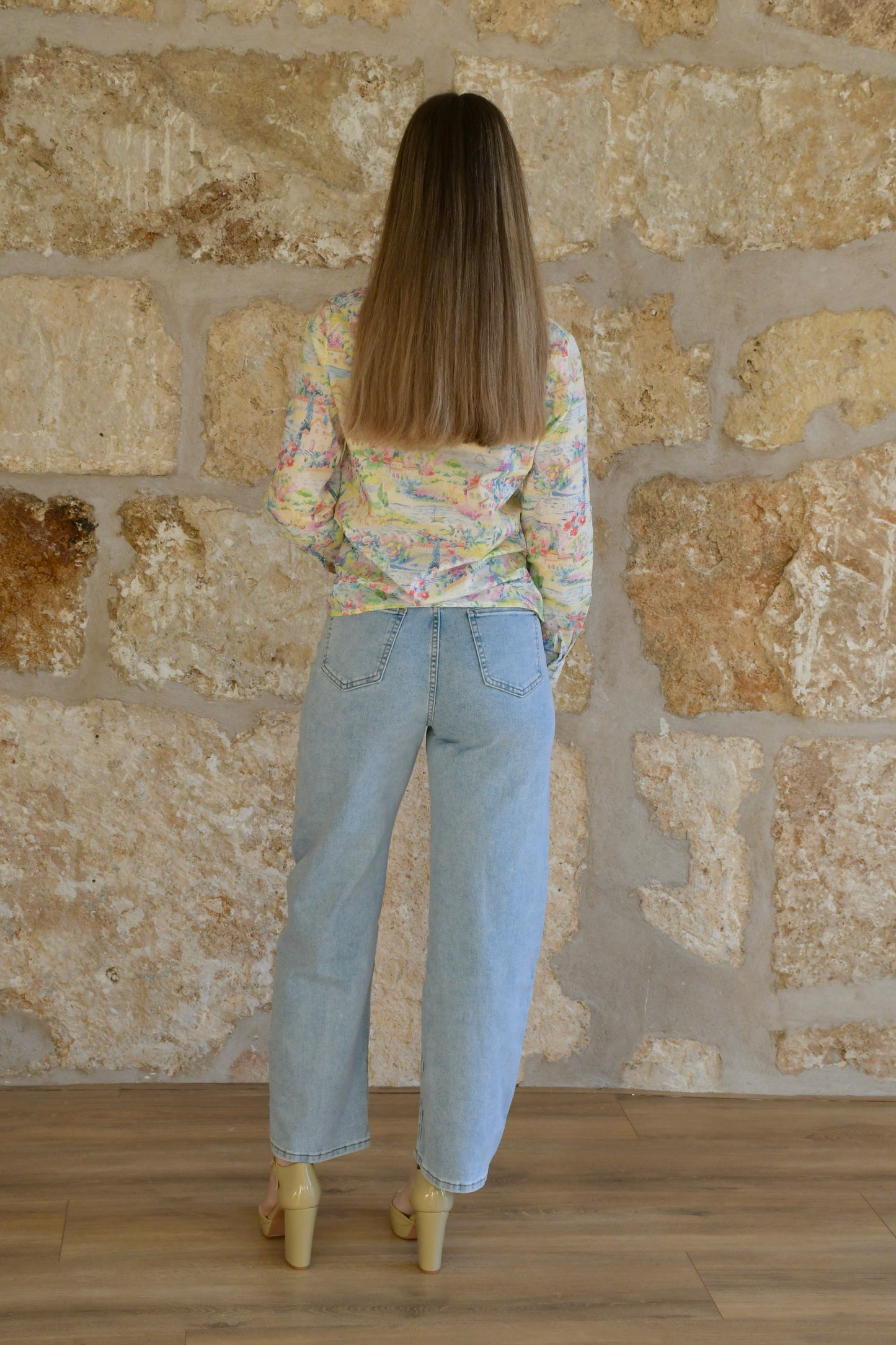 Pantalón denim corte Barrel