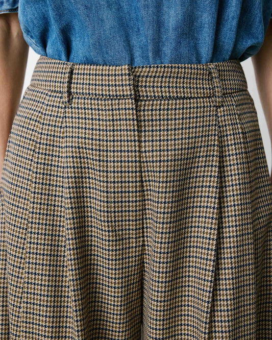 Pantalón de vestir amplio de pata de gallo Ayen