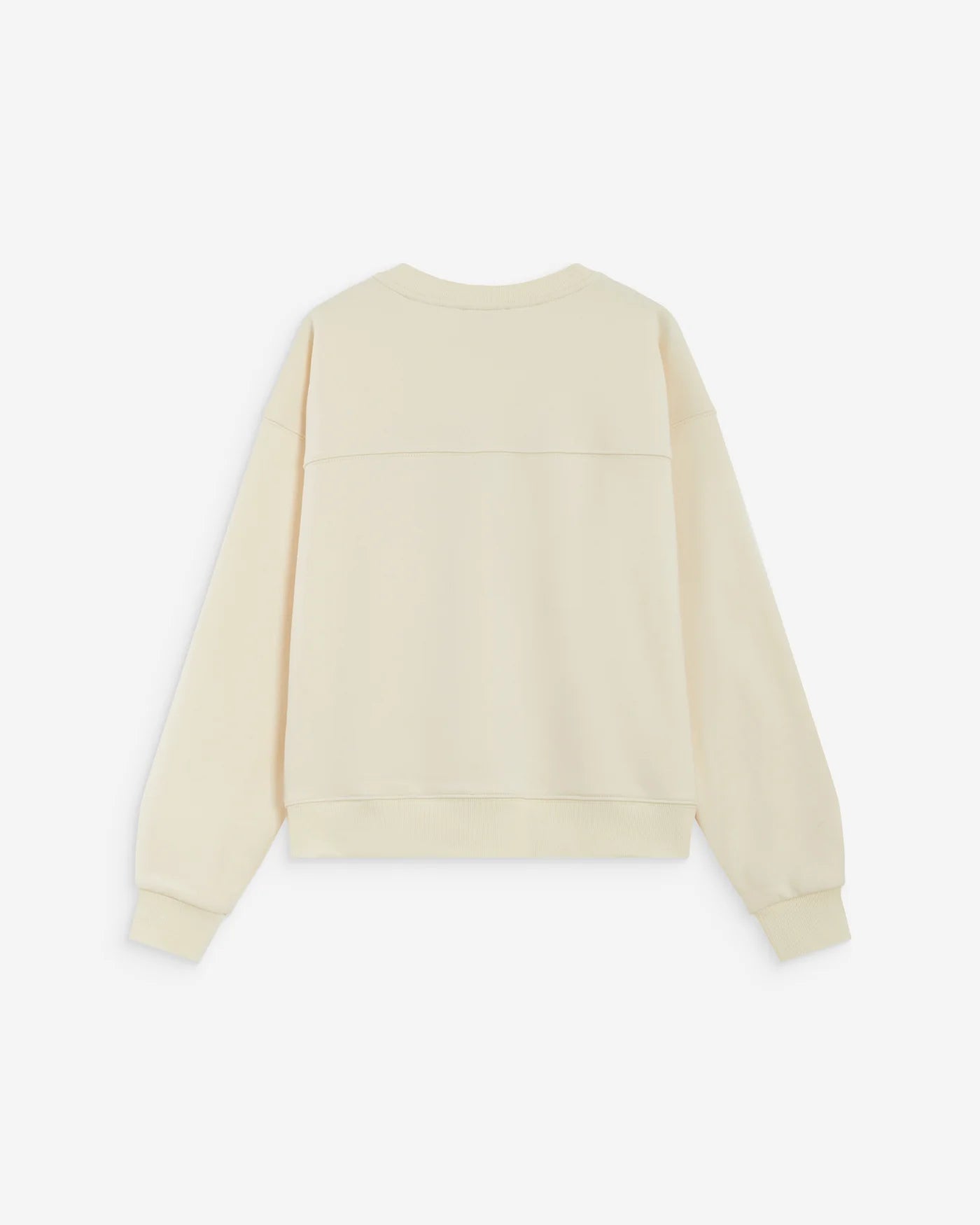Sudadera ancha Amery con mensaje en color crudo