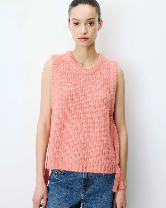 Jersey sin mangas con lazadas laterales Argan