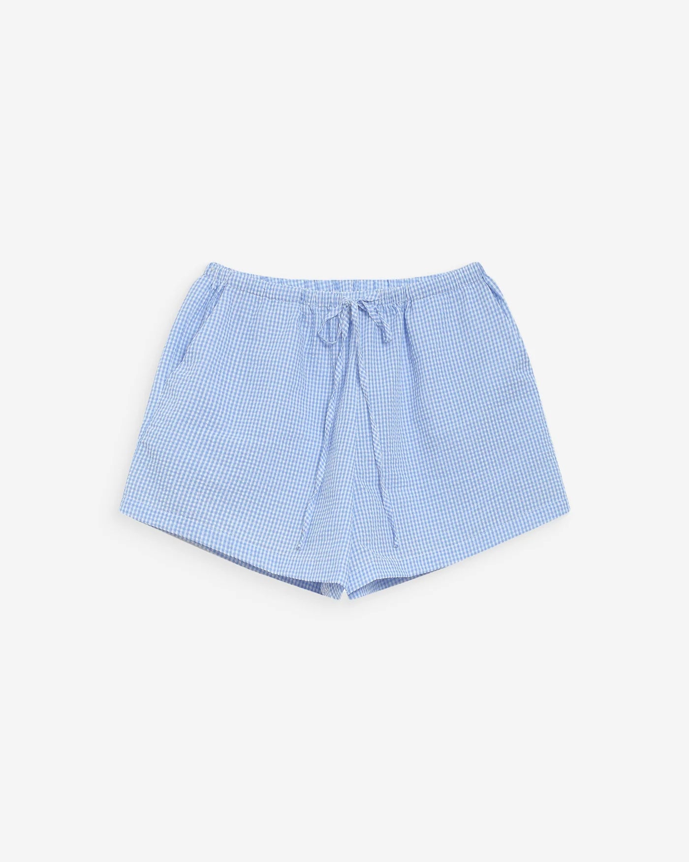 Short de cuadros vichy color azul