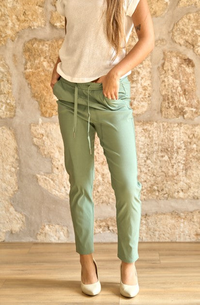PRECIO FLASH - Pantalones jogger Emma en color verde