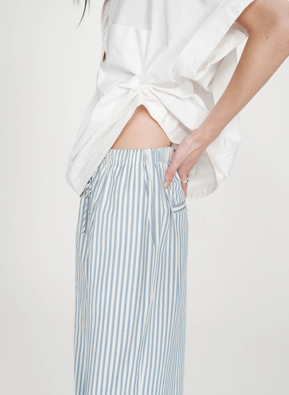 Pantalón a rayas bleuet Volute