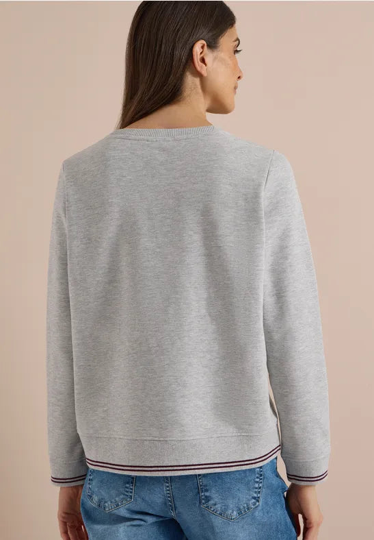 Sudadera de algodón con bordado