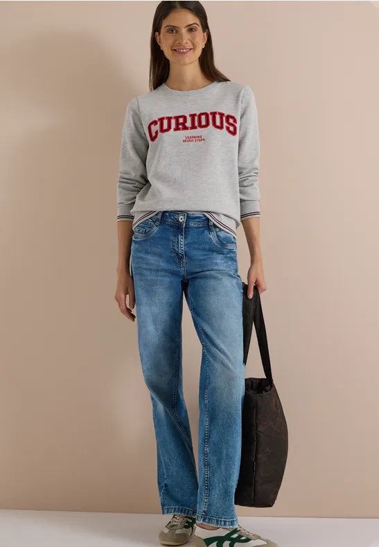 Sudadera de algodón con bordado