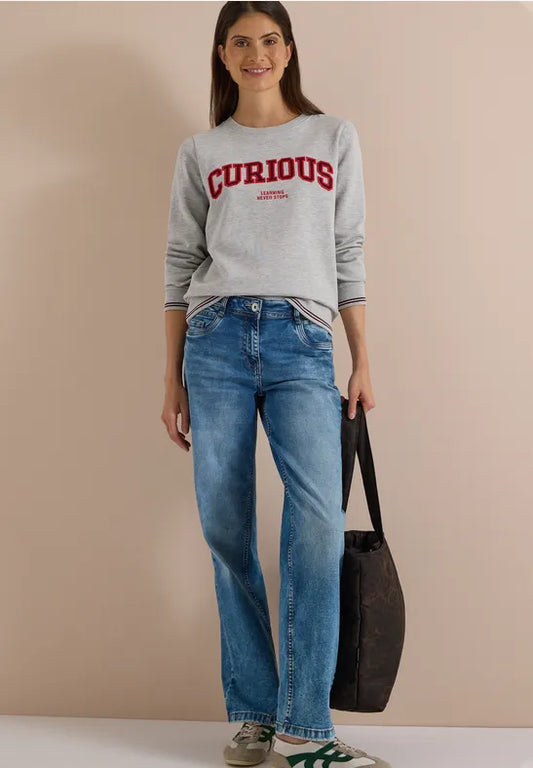 Sudadera de algodón con bordado