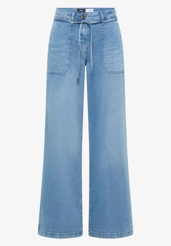 Pantalones vaqueros acampanados de pierna ancha