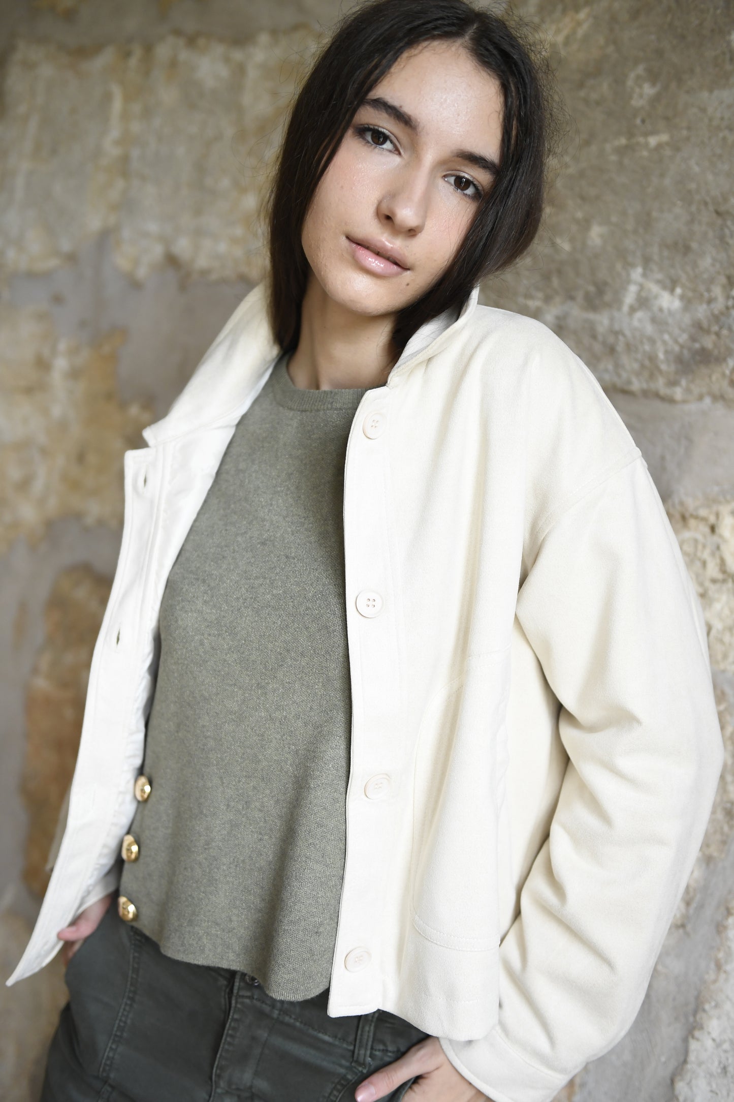 Jaqueta Celine Blanc trencat