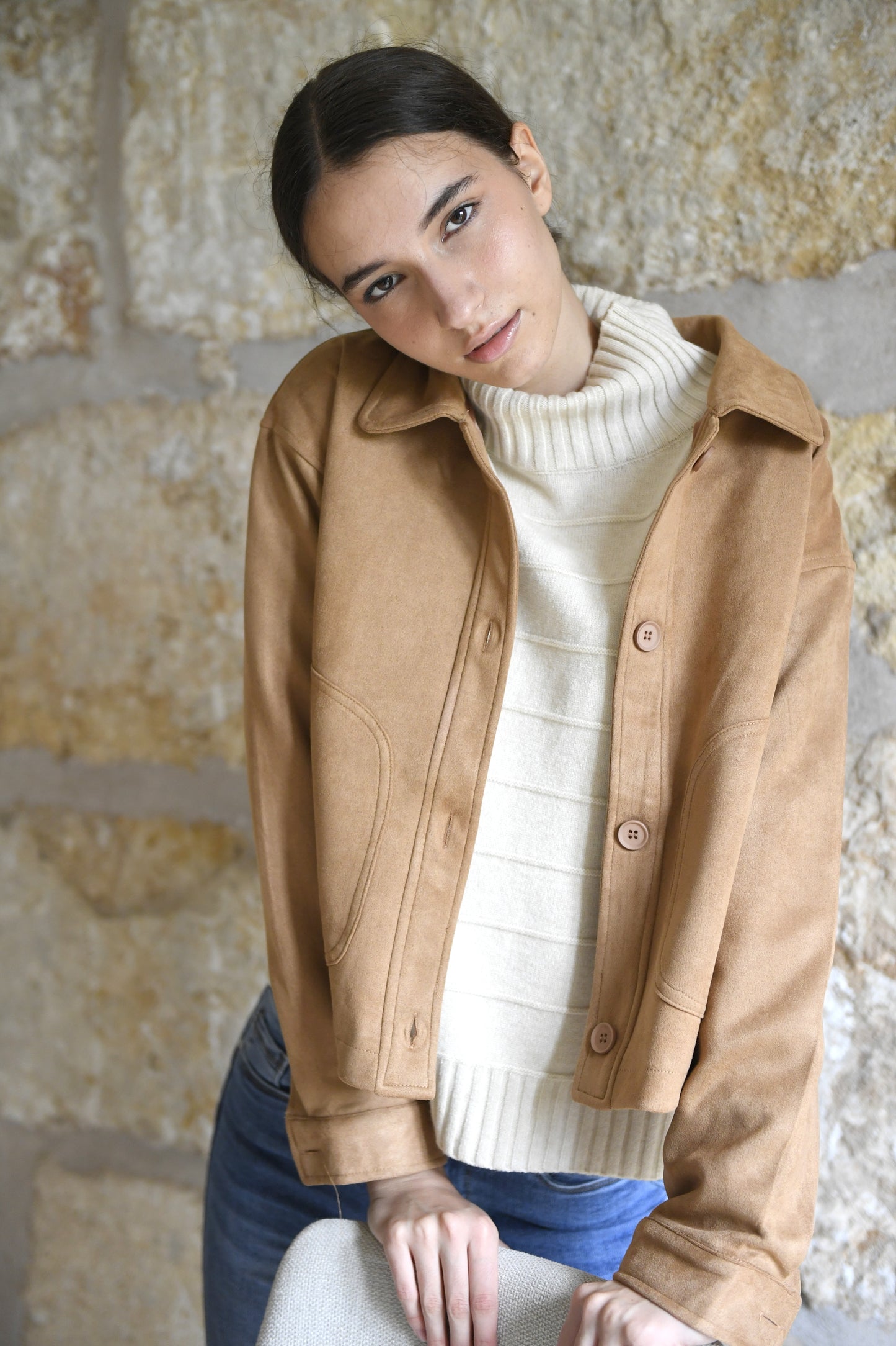 Jaqueta Celine Camel