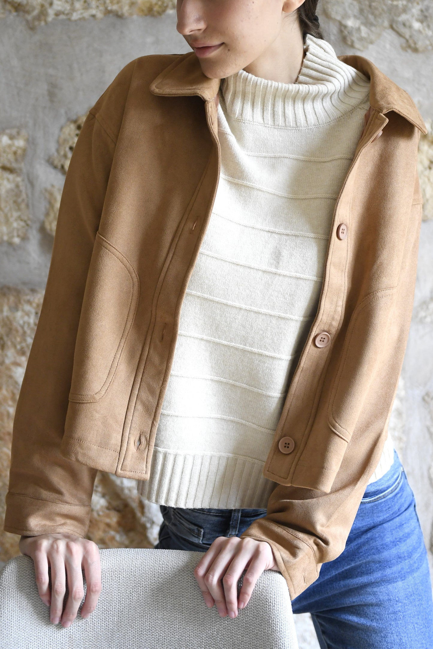 Jaqueta Celine Camel