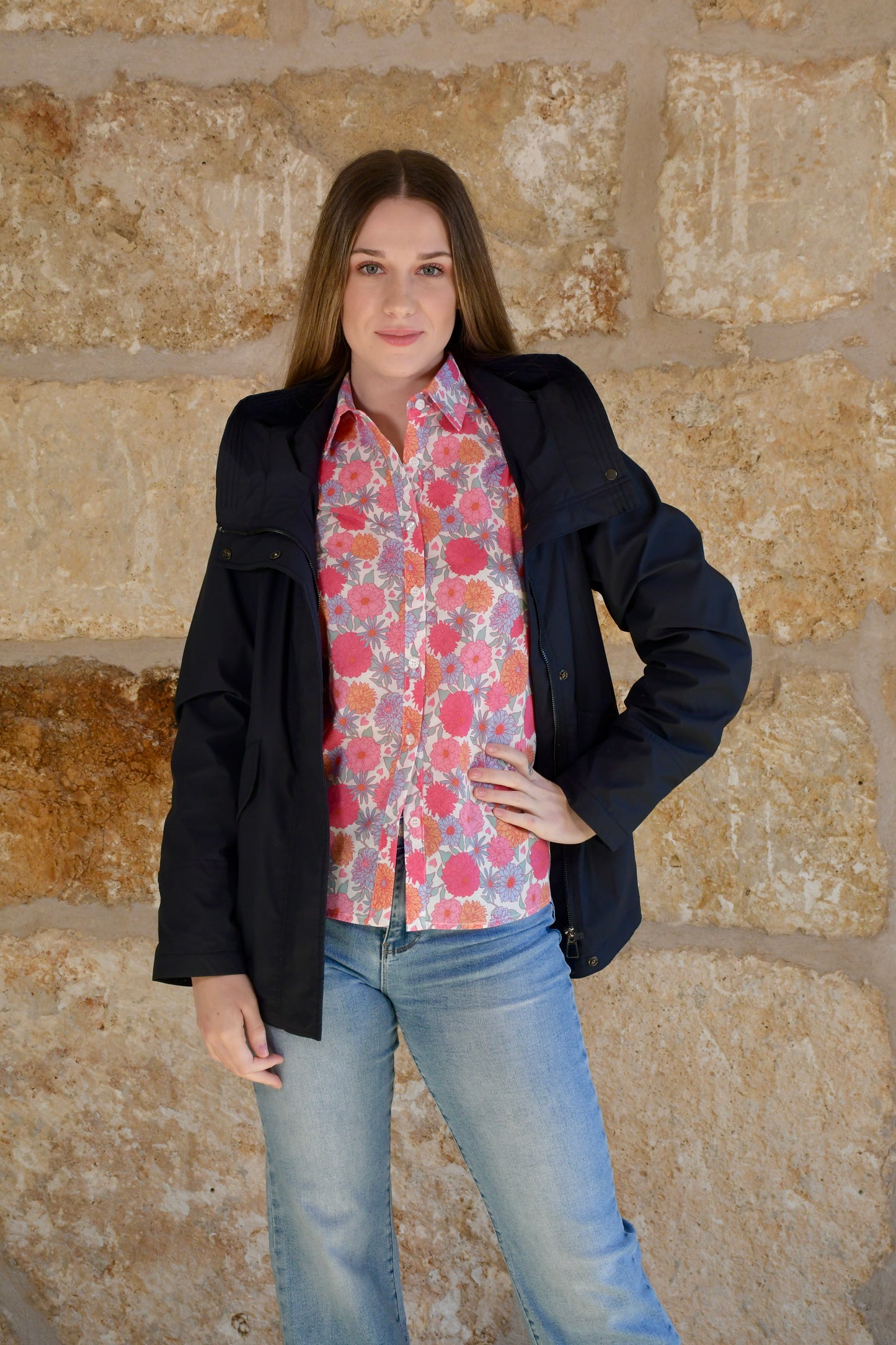 Chaqueta Madeleine Impermeable Azul