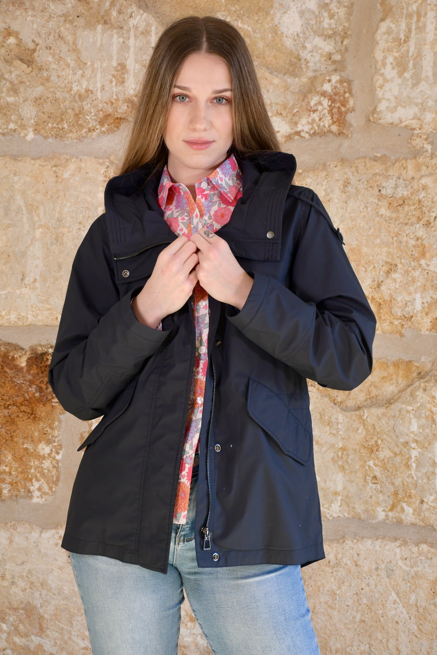 Chaqueta Madeleine Impermeable Azul