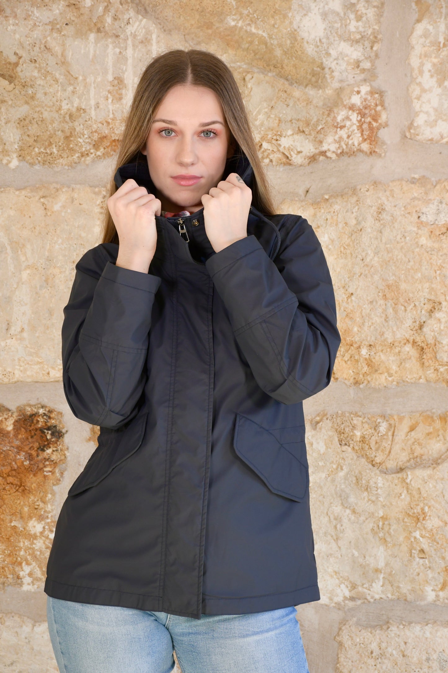 Chaqueta Madeleine Impermeable Azul