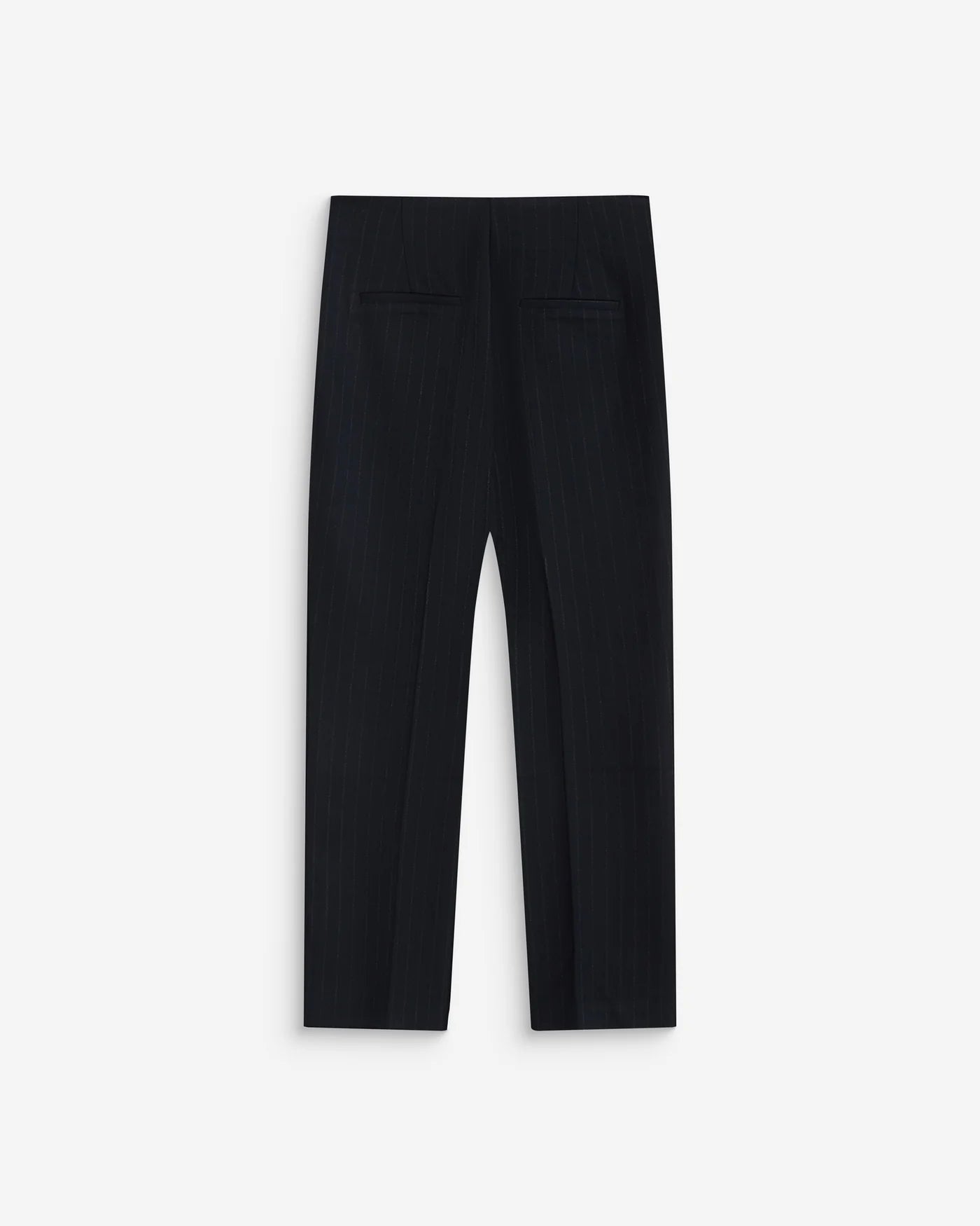Pantalones Adrian capri ajustados de rayas azul marino