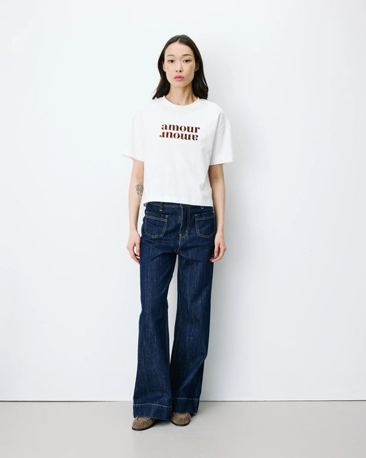 Camiseta de algodón con texto Anis