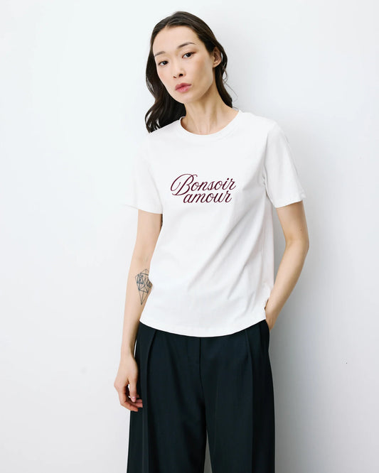 Camiseta de algodón con mensaje Amadis