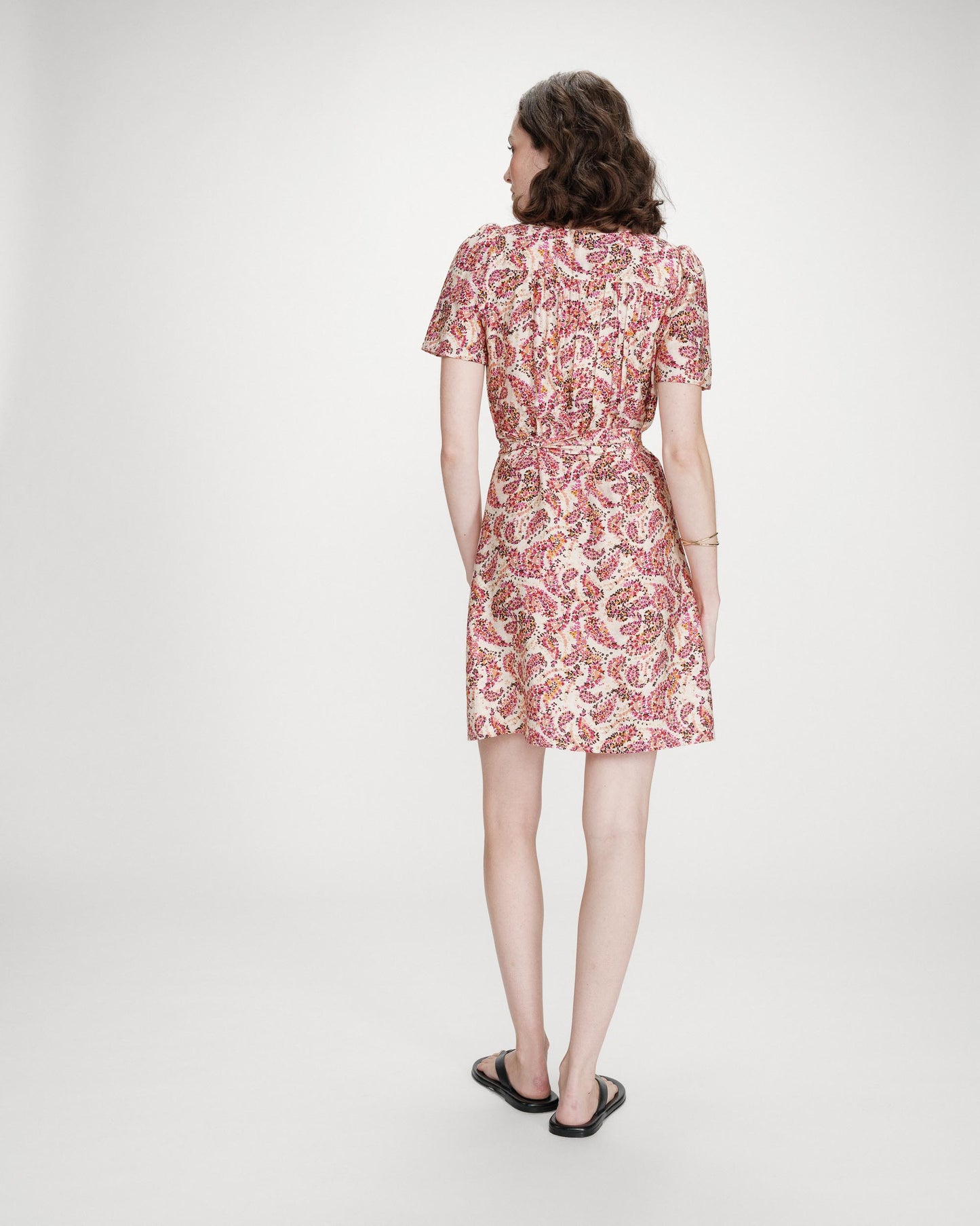 Vestido corto estampado peche Victoire