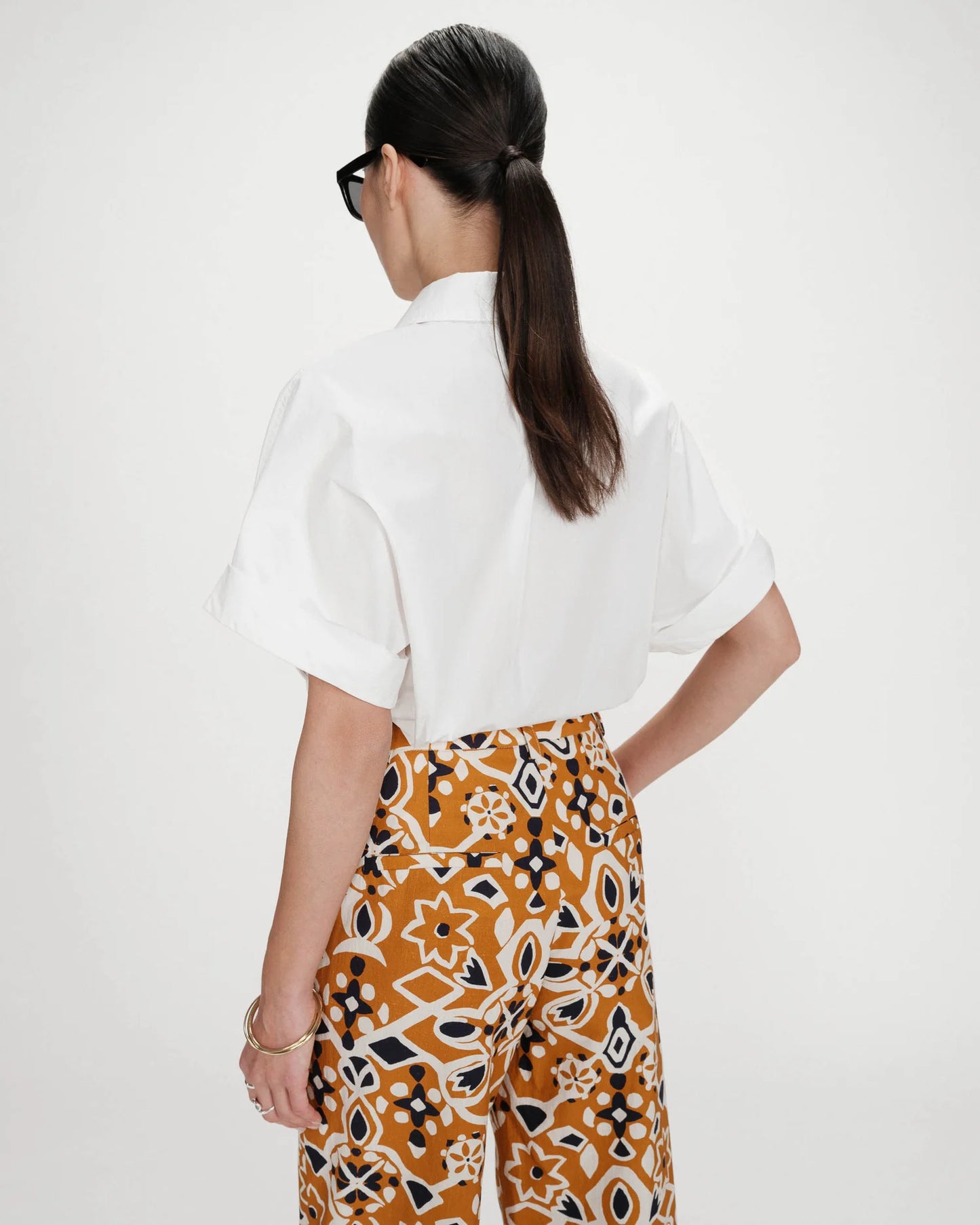 Pantalón 7/8 estampado cognac Varsy