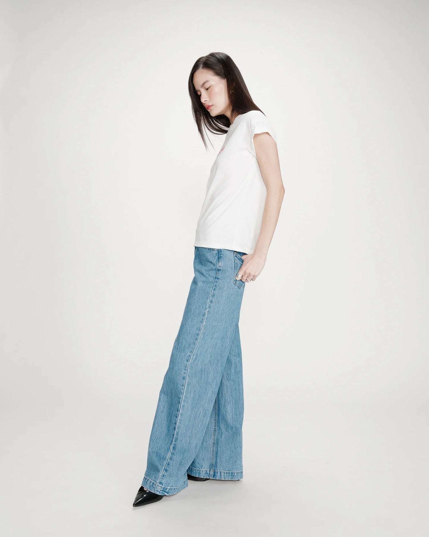 Camiseta con mensaje fuchsia Vico