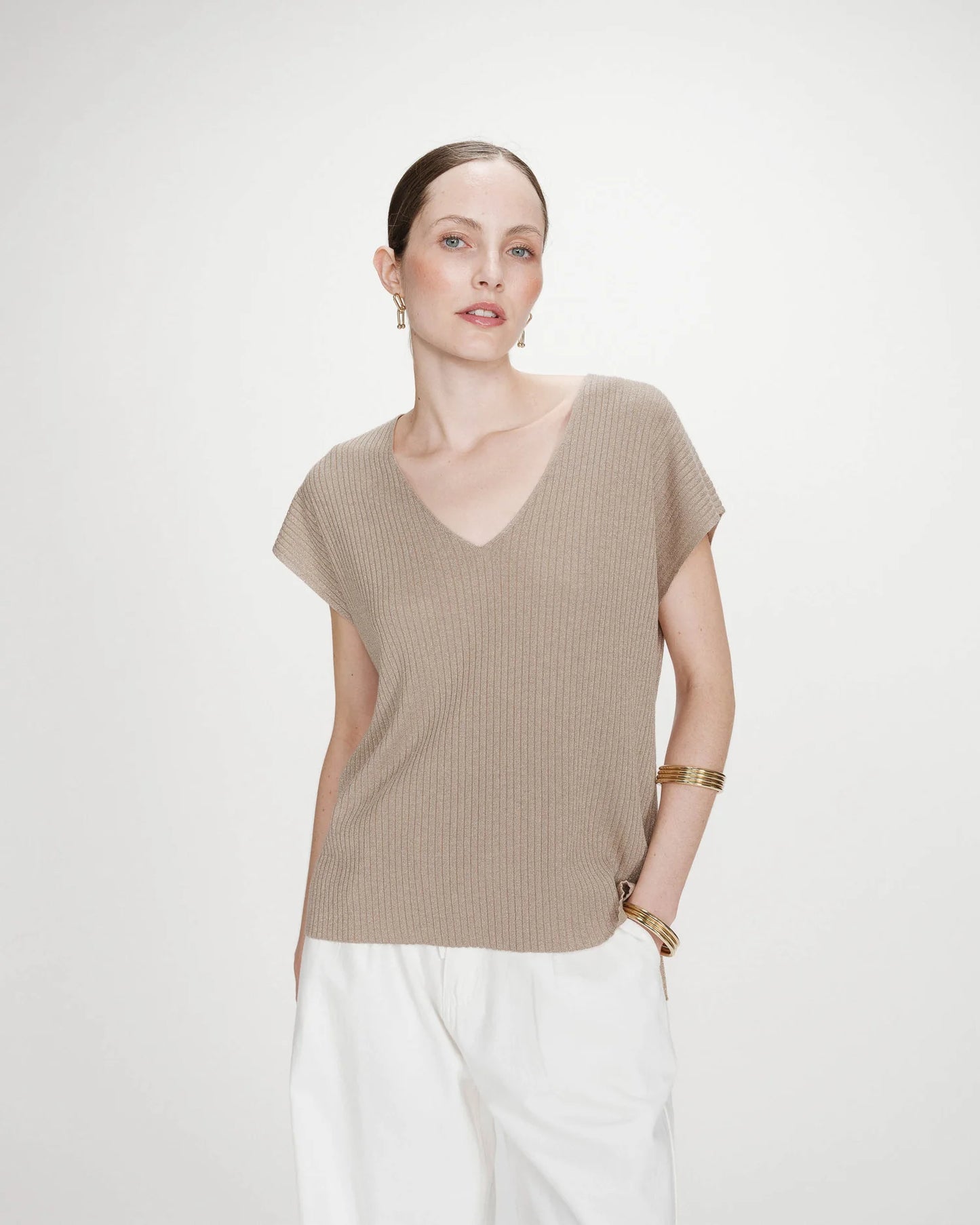 Top amplio de lúrex or Vaporo