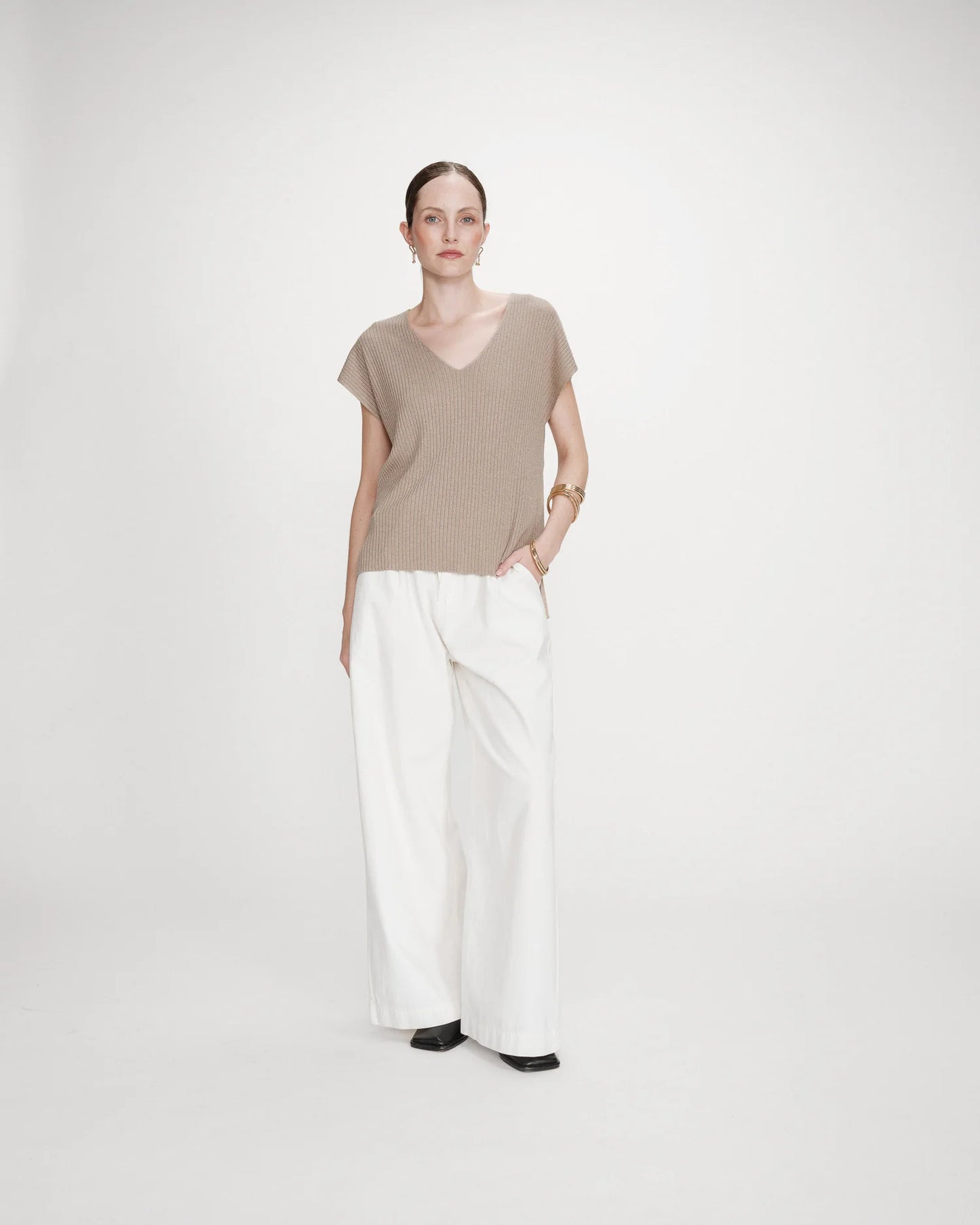 Top amplio de lúrex or Vaporo