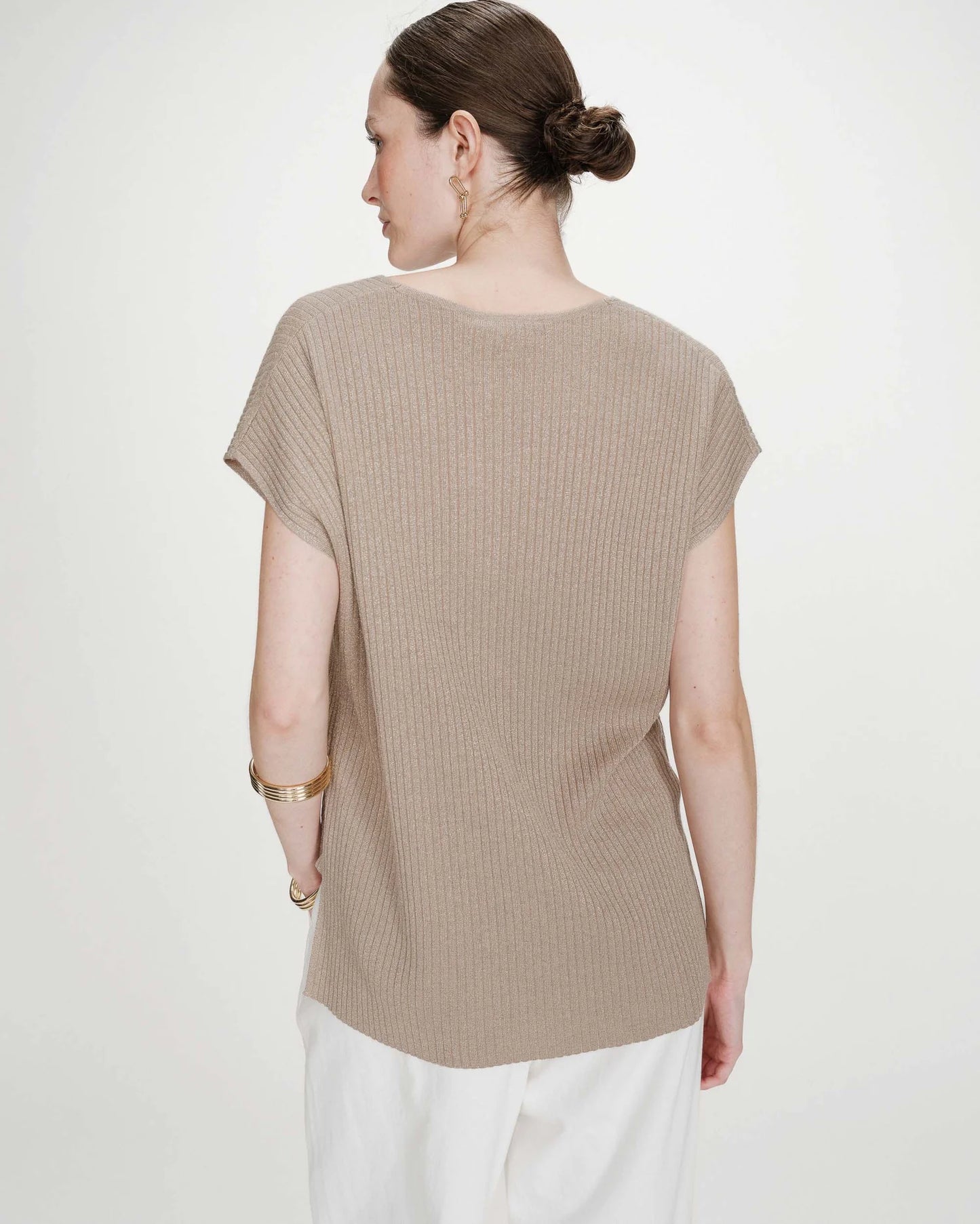 Top amplio de lúrex or Vaporo