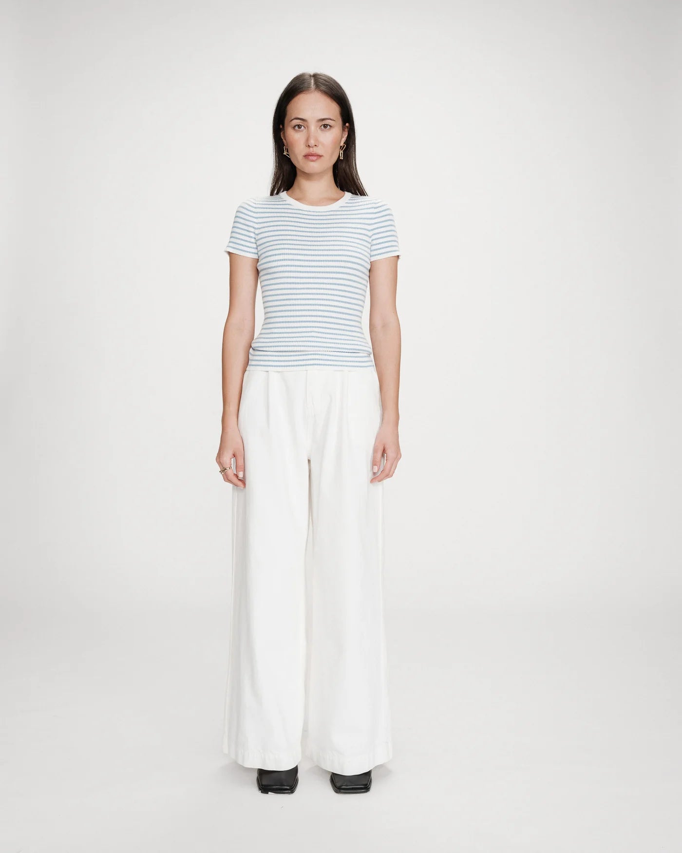 Camiseta de rayas color azul Vendredi