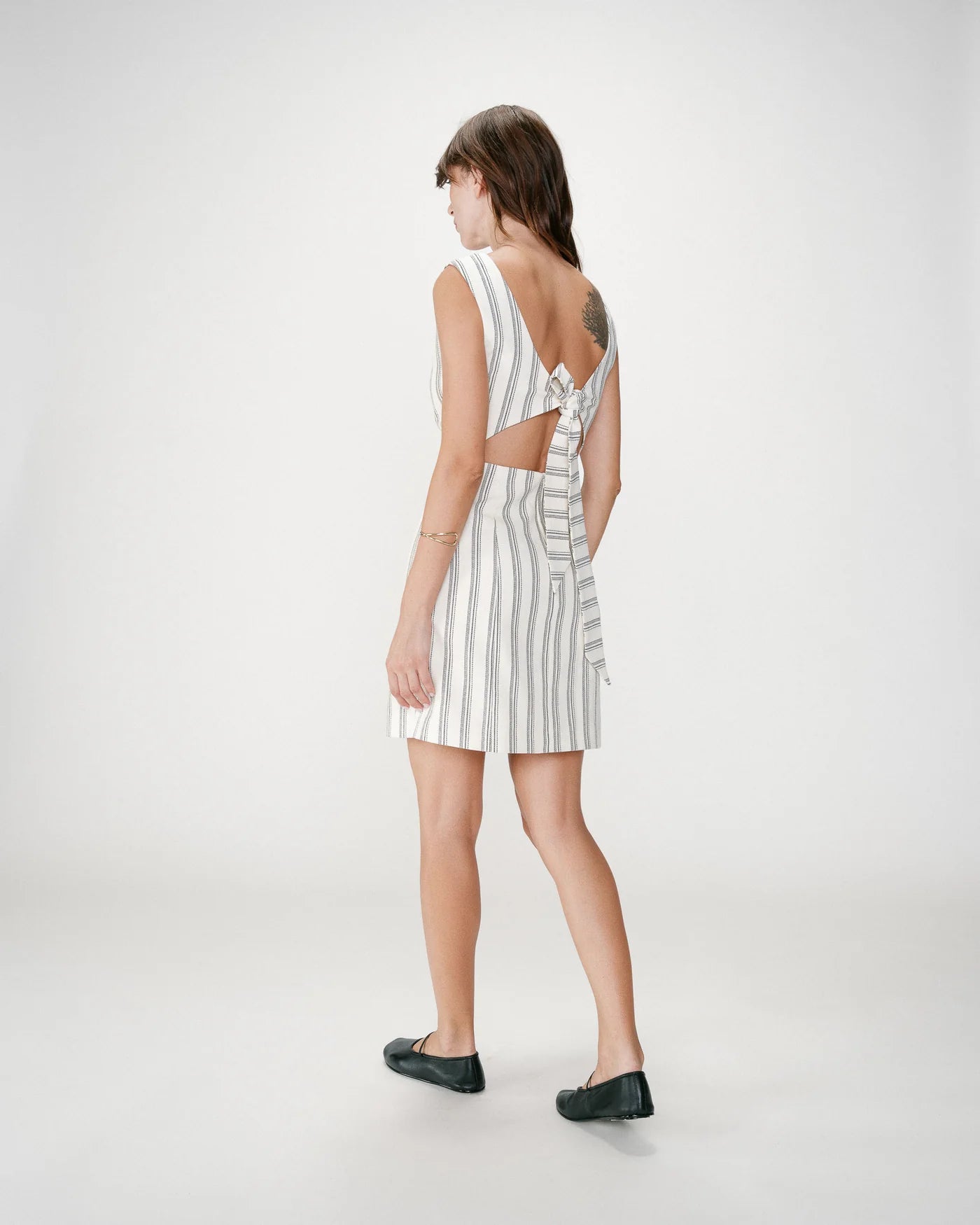 Vestido corto de rayas Wexana