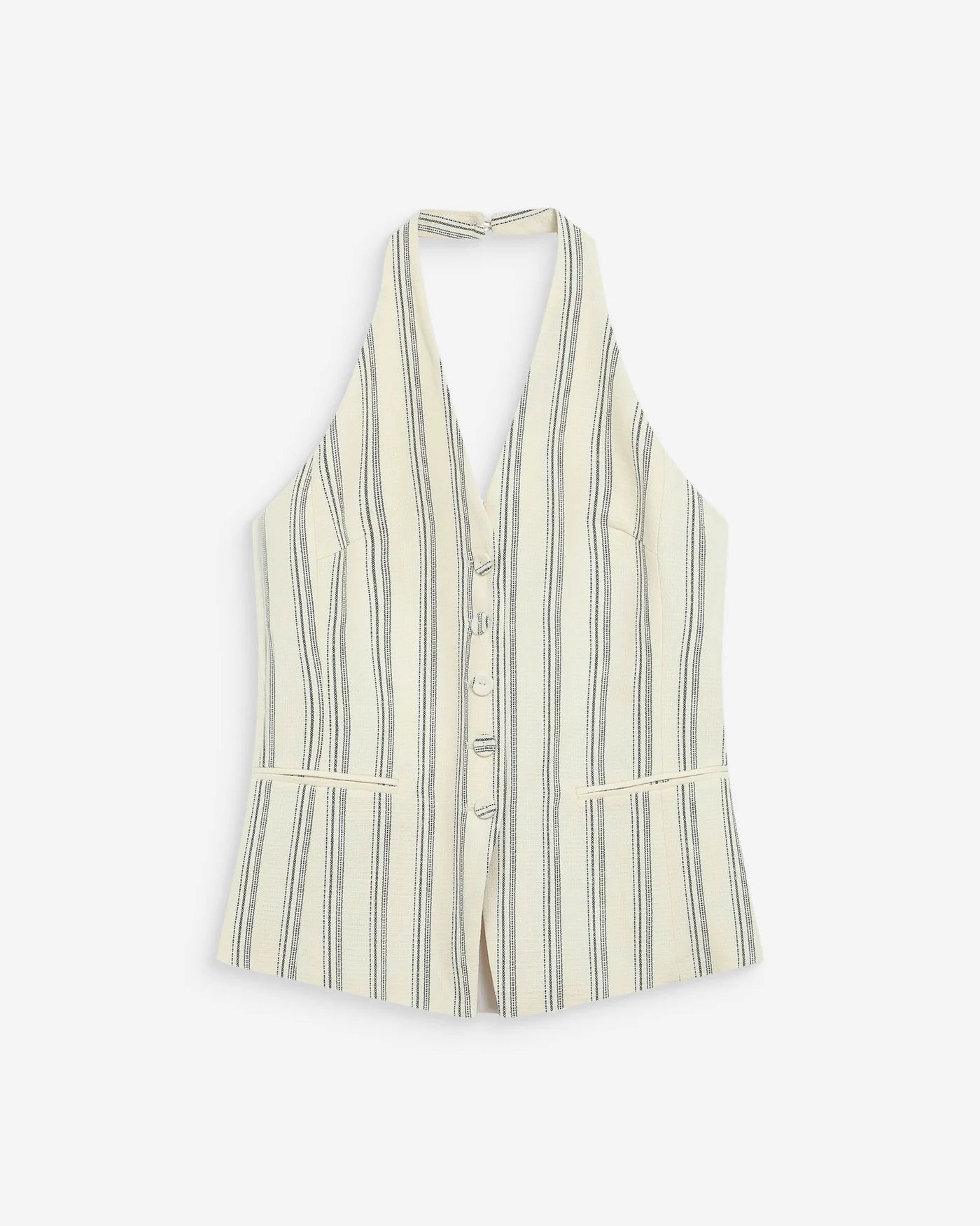 Chaleco espalda descubierta de rayas Winika