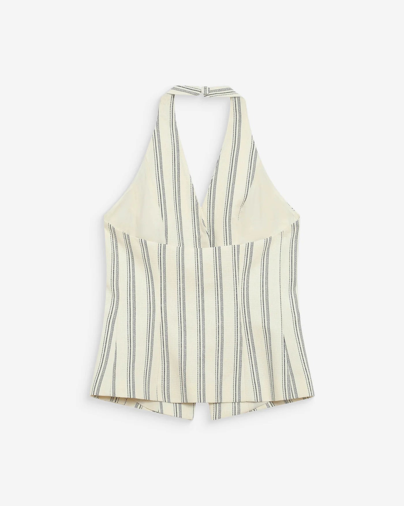 Chaleco espalda descubierta de rayas Winika