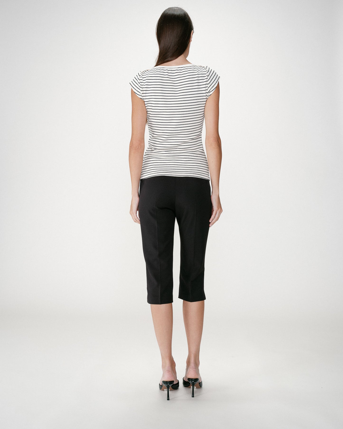 Camiseta de rayas color crudo Wake