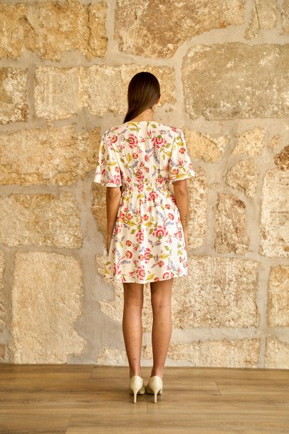 Vestido corto floral Alma