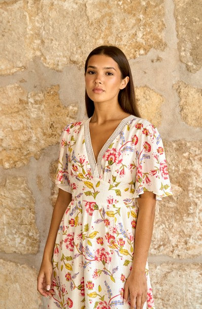 Vestido corto floral Alma