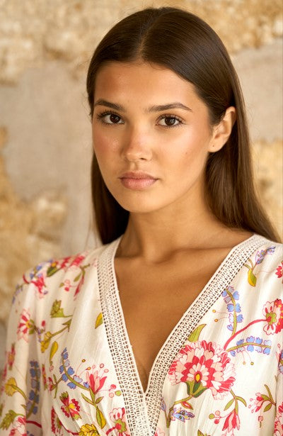 Vestido corto floral Alma