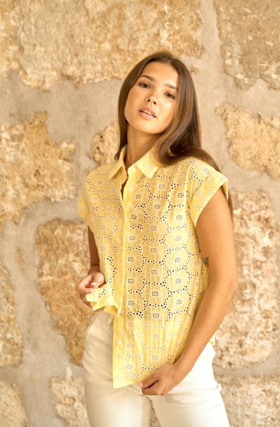 Blusa calada butter yellow Soleil