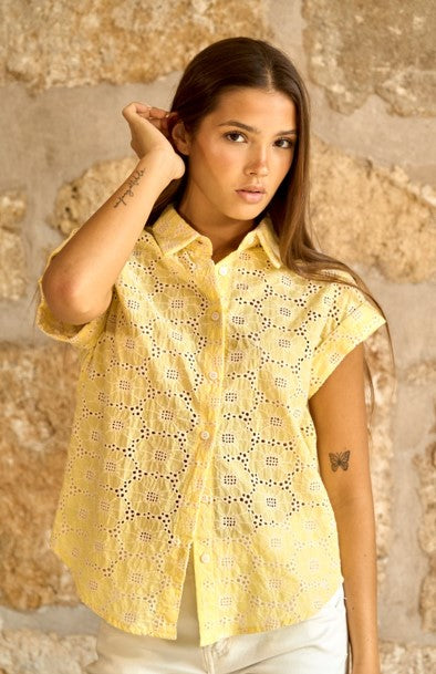 Blusa calada butter yellow Soleil