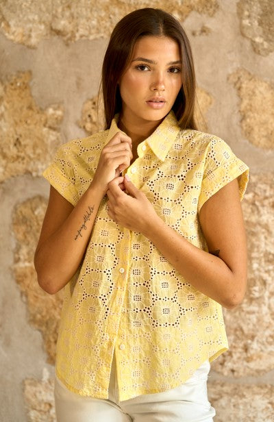 Blusa calada butter yellow Soleil