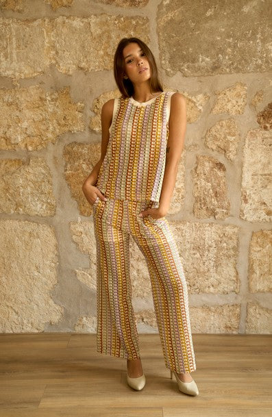 Conjunto de punto multicolor Palmira