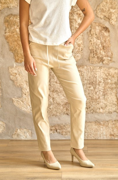 PRECIO FLASH - Pantalones jogger Emma en color beige