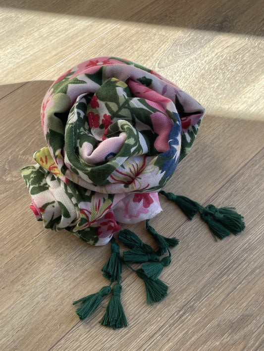 Foulard Estampat Verd