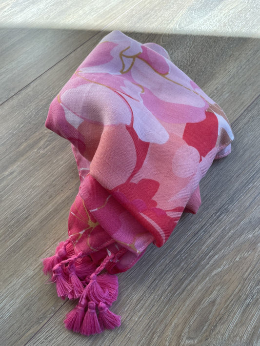 Foulard Estampat Fúcsia